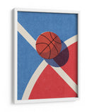 Geometría del contraste: un vistazo retro-minimalista al baloncesto - Daniel Coulmann | Cuadro decorativo de Canvas Lab