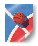 Geometría del contraste: un vistazo retro-minimalista al baloncesto - Daniel Coulmann | Cuadro decorativo de Canvas Lab