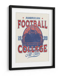 Gráfico vintage de fútbol americano universitario All-Star 1989 - Fluidys Studio IV | Cuadro decorativo de Canvas Lab