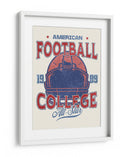Gráfico vintage de fútbol americano universitario All-Star 1989 - Fluidys Studio IV | Cuadro decorativo de Canvas Lab