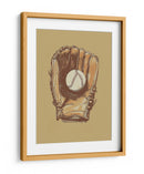Guante de béisbol antiguo y pelota - Andreas Magnusson | Cuadro decorativo de Canvas Lab