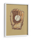 Guante de béisbol antiguo y pelota - Andreas Magnusson | Cuadro decorativo de Canvas Lab