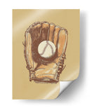 Guante de béisbol antiguo y pelota - Andreas Magnusson | Cuadro decorativo de Canvas Lab