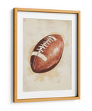Ilustración vintage de un balón de fútbol americano - Fluidys Studio IV | Cuadro decorativo de Canvas Lab
