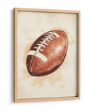 Ilustración vintage de un balón de fútbol americano - Fluidys Studio IV | Cuadro decorativo de Canvas Lab