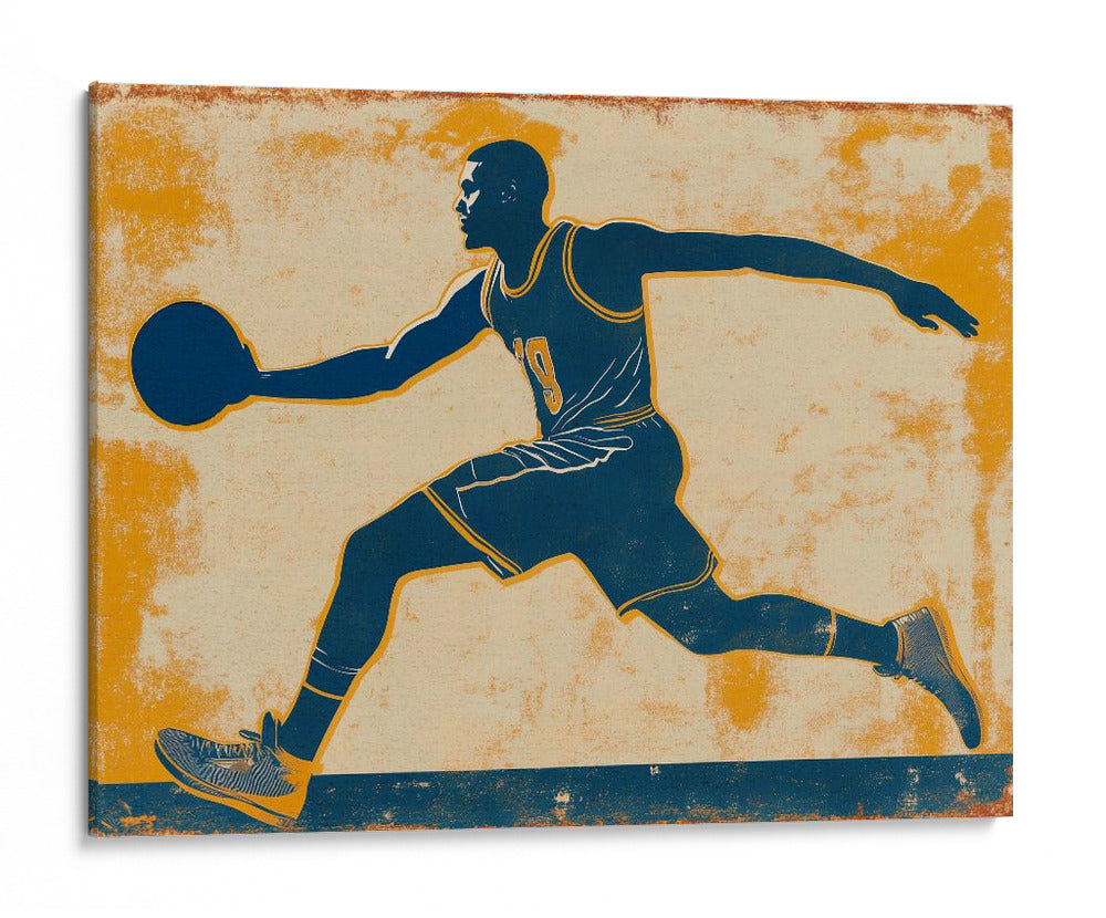 Hoops clásico: jugador en el tablón - Fluidys Studio IV | Cuadro decorativo de Canvas Lab
