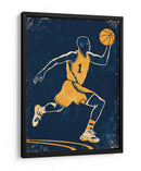 Jugador de baloncesto clásico #1 en acción - Fluidys Studio IV