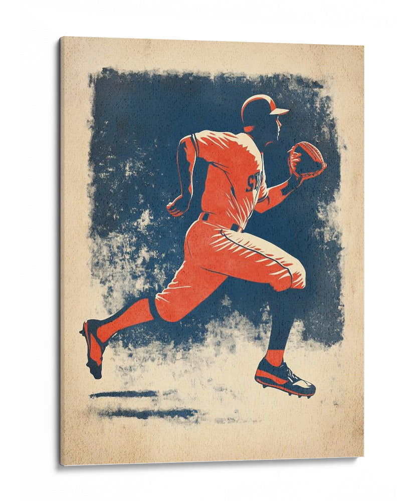 Jugador de béisbol clásico - Fluidys Studio IV | Cuadro decorativo de Canvas Lab