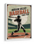 Jugador de béisbol del valle de Hudson - Andreas Magnusson | Cuadro decorativo de Canvas Lab