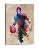 Jugador de baloncesto dinámico - Justyna Jaszke | Cuadro decorativo de Canvas Lab