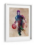 Jugador de baloncesto dinámico - Justyna Jaszke | Cuadro decorativo de Canvas Lab