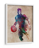 Jugador de baloncesto dinámico - Justyna Jaszke | Cuadro decorativo de Canvas Lab