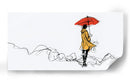 Mujer bajo la lluvia - DIEGO D L | Cuadro decorativo de Canvas Lab