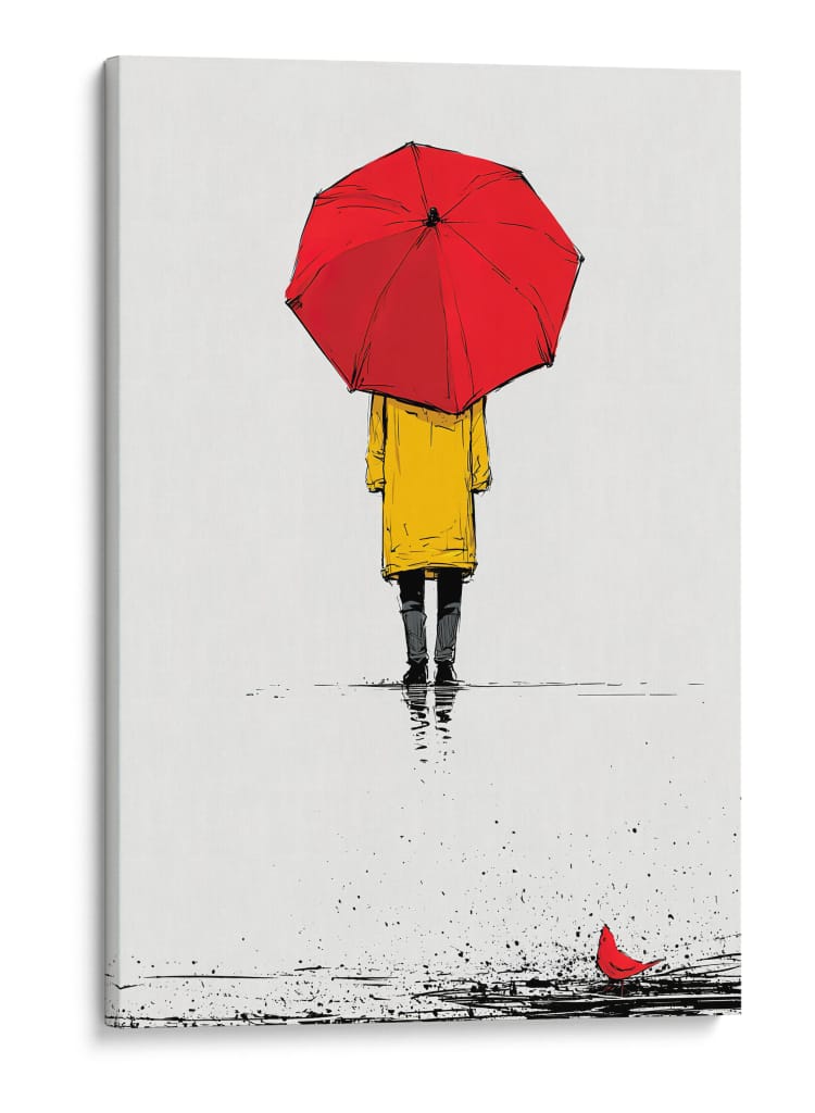 Niña en la lluvia - DIEGO D L | Cuadro decorativo de Canvas Lab