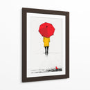 Niña en la lluvia - DIEGO D L | Cuadro decorativo de Canvas Lab
