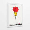 Niña en la lluvia - DIEGO D L | Cuadro decorativo de Canvas Lab
