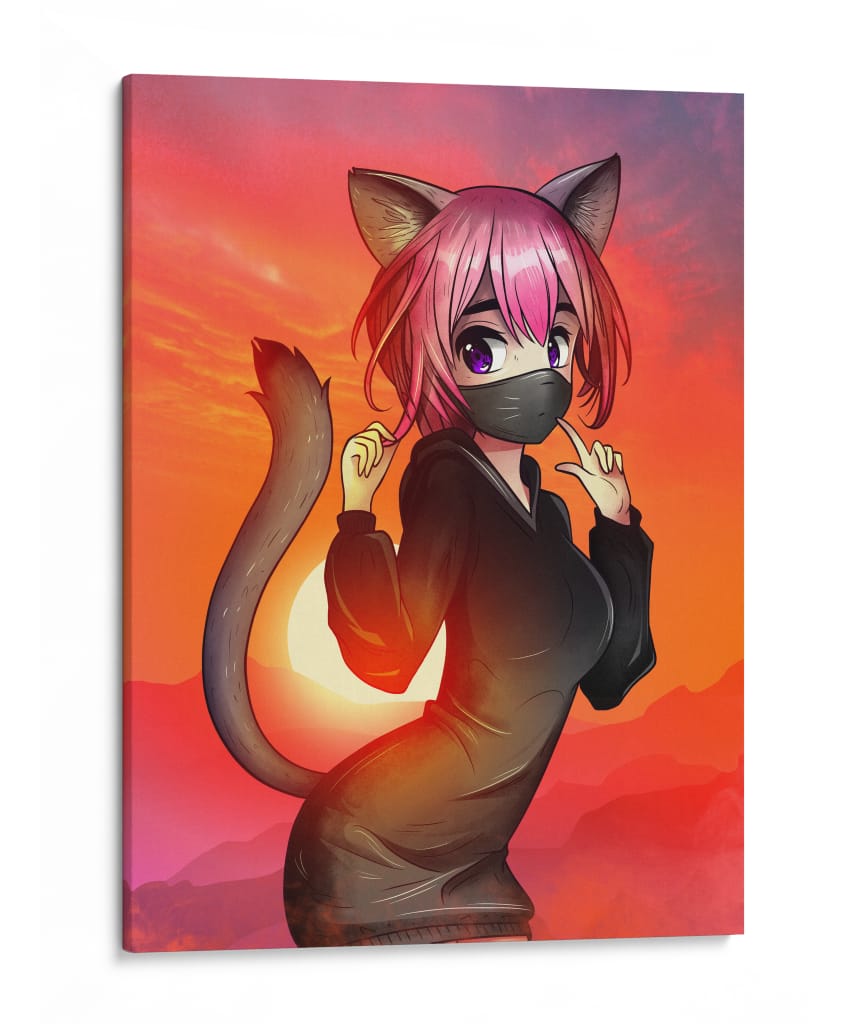 Atardecer Felino - Puffy Design | Cuadro decorativo de Canvas Lab