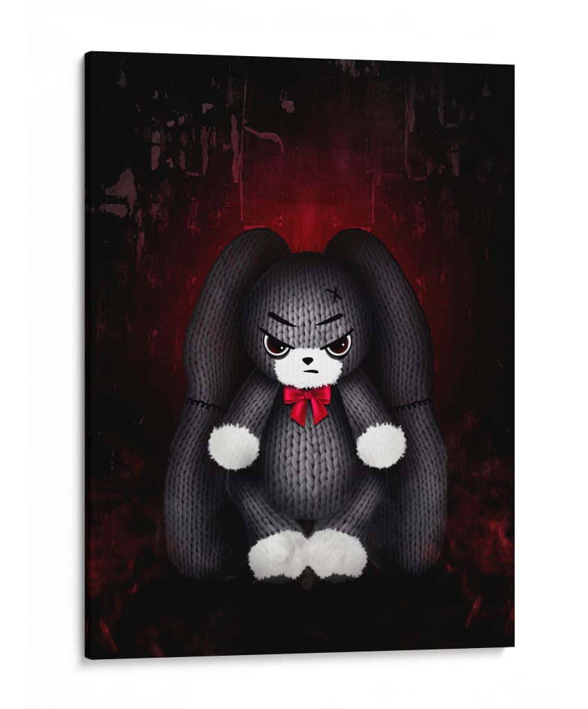 Conejo Oscuro - Puffy Design | Cuadro decorativo de Canvas Lab