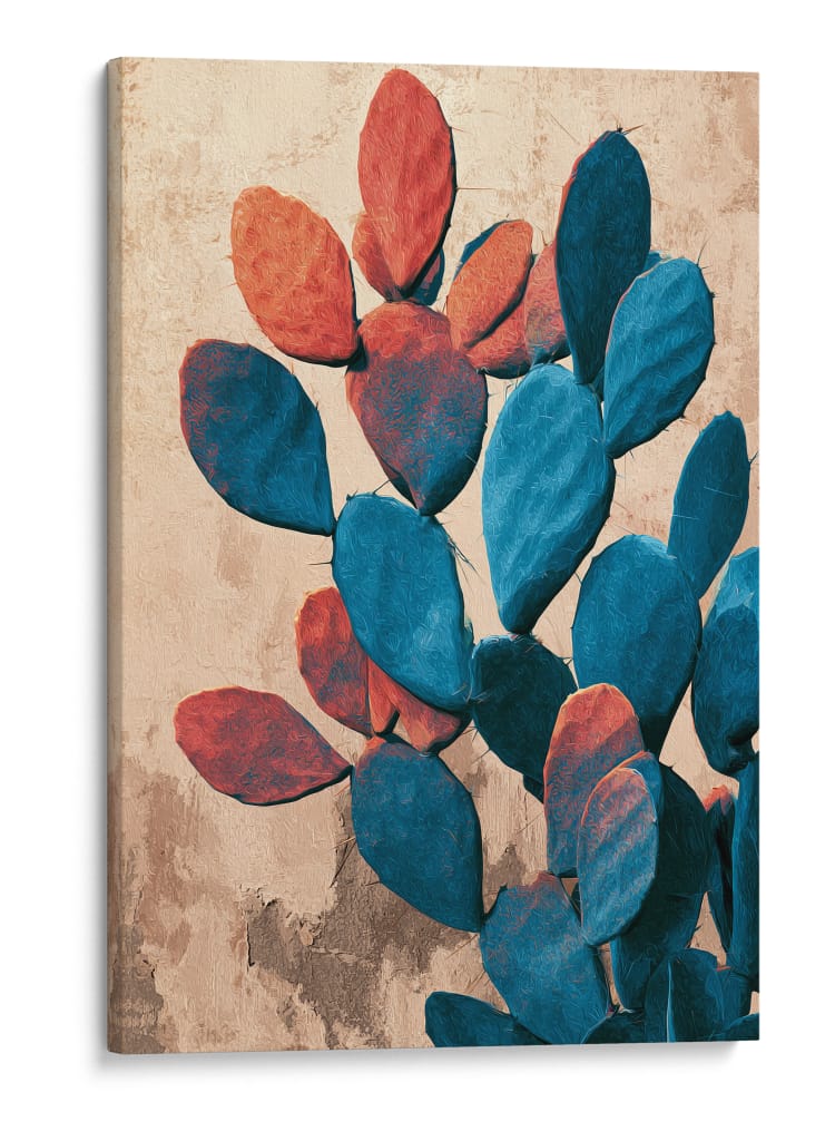 Cactus bicolor - DIEGO D L | Cuadro decorativo de Canvas Lab