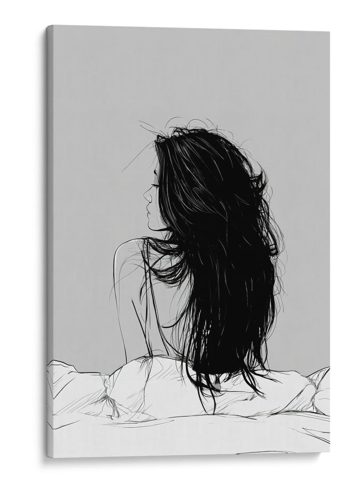 Mujer de espaldas - DIEGO D L | Cuadro decorativo de Canvas Lab