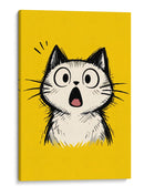 Gato Asombrado - Puffy Design | Cuadro decorativo de Canvas Lab