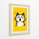 Gato Asombrado - Puffy Design | Cuadro decorativo de Canvas Lab