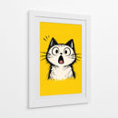 Gato Asombrado - Puffy Design | Cuadro decorativo de Canvas Lab