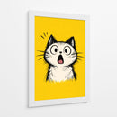 Gato Asombrado - Puffy Design | Cuadro decorativo de Canvas Lab