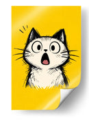 Gato Asombrado - Puffy Design | Cuadro decorativo de Canvas Lab