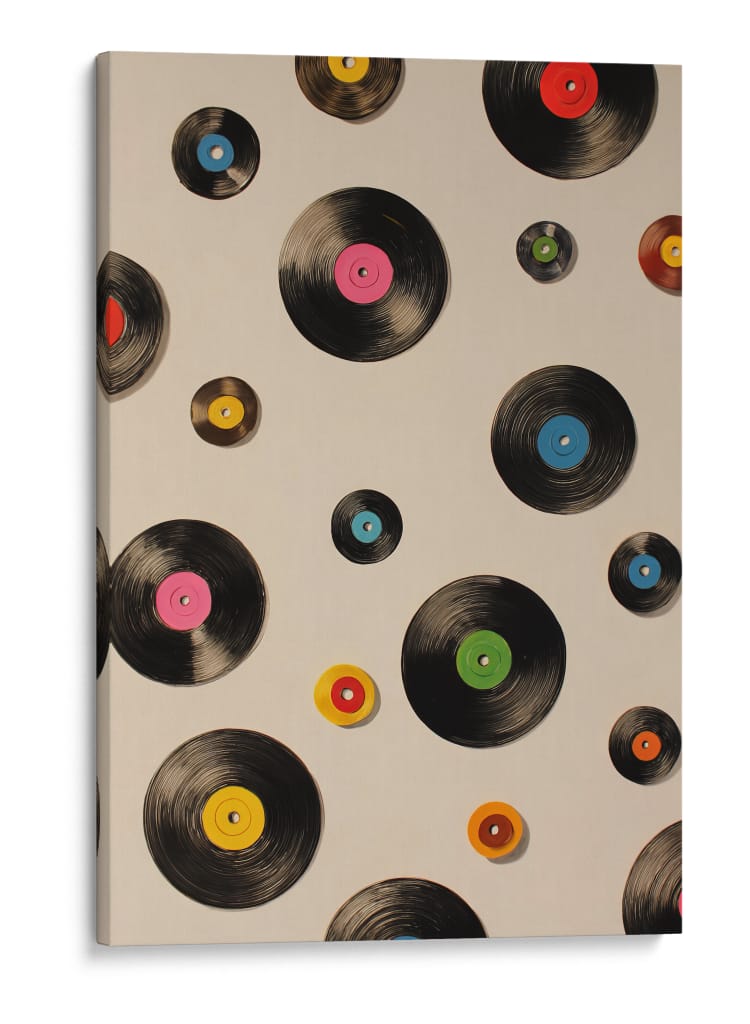 Discos de vinilo de colores - DIEGO D L | Cuadro decorativo de Canvas Lab