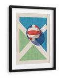 Diseño gráfico de voleibol: balón, cancha y estilo vintage - Daniel Coulmann | Cuadro decorativo de Canvas Lab