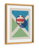Diseño gráfico de voleibol: balón, cancha y estilo vintage - Daniel Coulmann | Cuadro decorativo de Canvas Lab
