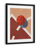 Sombras de cancha: un vistazo retro-minimalista al baloncesto - Daniel Coulmann | Cuadro decorativo de Canvas Lab