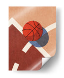 Sombras de cancha: un vistazo retro-minimalista al baloncesto - Daniel Coulmann | Cuadro decorativo de Canvas Lab