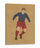Héroe del futbol vintage - Nicholas | Cuadro decorativo de Canvas Lab