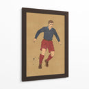 Héroe del futbol vintage - Nicholas | Cuadro decorativo de Canvas Lab