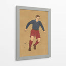 Héroe del futbol vintage - Nicholas | Cuadro decorativo de Canvas Lab