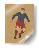 Héroe del futbol vintage - Nicholas | Cuadro decorativo de Canvas Lab