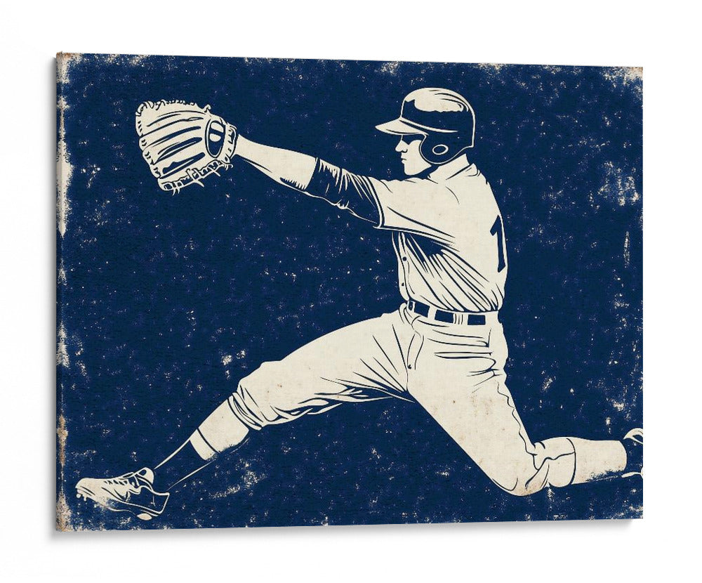 Lanzador de béisbol clásico - Fluidys Studio IV | Cuadro decorativo de Canvas Lab