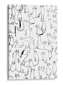 Bocetos de gatos solo líneas - DIEGO D L | Cuadro decorativo de Canvas Lab