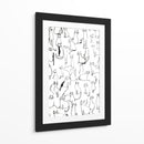 Bocetos de gatos solo líneas - DIEGO D L | Cuadro decorativo de Canvas Lab