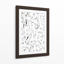 Bocetos de gatos solo líneas - DIEGO D L | Cuadro decorativo de Canvas Lab