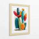 Cactus de colores I - DIEGO D L | Cuadro decorativo de Canvas Lab
