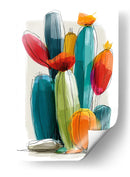Cactus de colores I - DIEGO D L | Cuadro decorativo de Canvas Lab