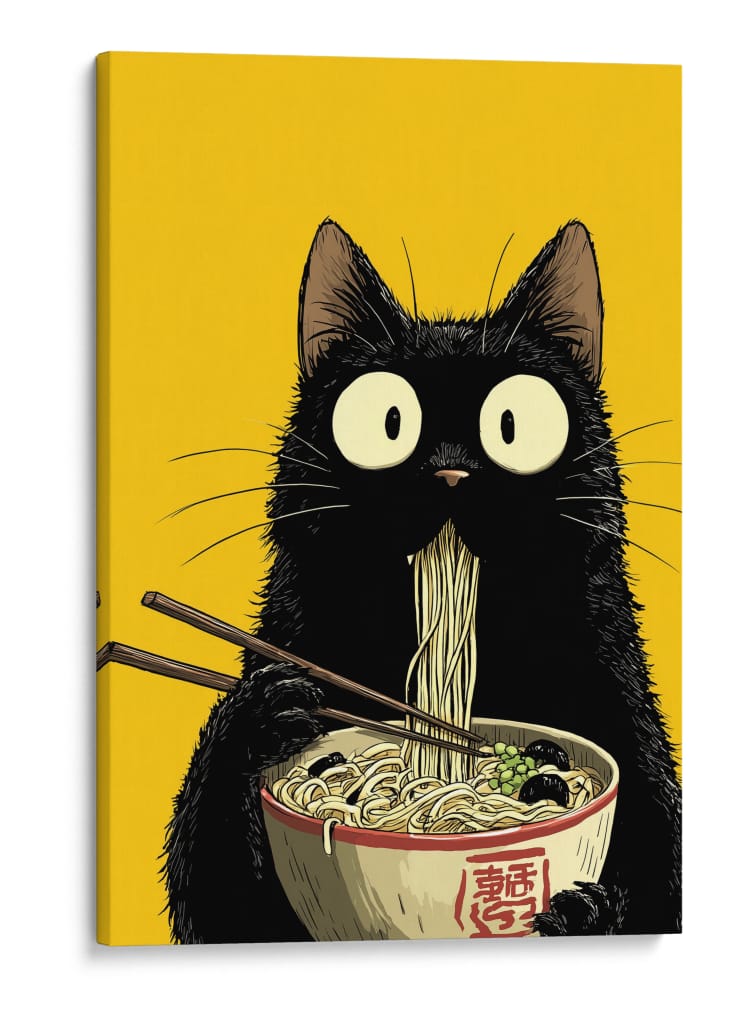 Locura de Ramen - Puffy Design | Cuadro decorativo de Canvas Lab