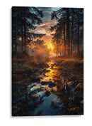 Atardecer Dorado - Puffy Design | Cuadro decorativo de Canvas Lab