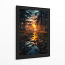 Atardecer Dorado - Puffy Design | Cuadro decorativo de Canvas Lab