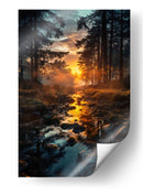 Atardecer Dorado - Puffy Design | Cuadro decorativo de Canvas Lab
