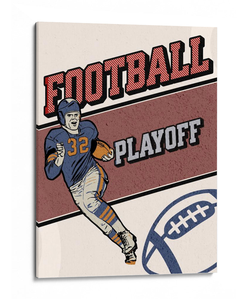 Playoffs de futbol americano retro - Fluidys Studio IV | Cuadro decorativo de Canvas Lab