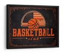 Vintage Basketball Club Flag - Fluidys Studio IV | Cuadro decorativo de Canvas Lab
